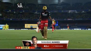 M22: CSK vs RCB – Shahbaz Ahmed Wicket