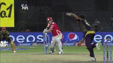 M57: KXIP vs KKR – George Bailey Wicket