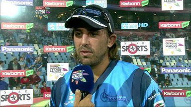 CLT20 2012 M22: SYD vs TTN – Interview - David Wiese