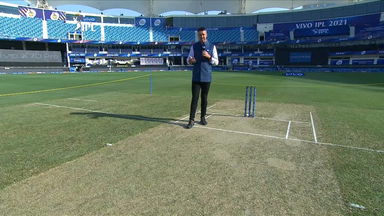 M33: DC vs SRH  – Pitch Report