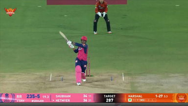 IPL 2025 M02: SRH vs RR - Shimron Hetmyer Six