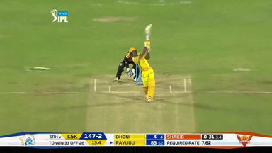 M46: CSK vs SRH –  Ambati Rayudu Six