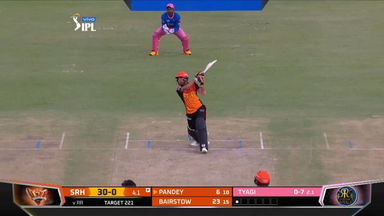M28: RR vs SRH – Manish Pandey Six