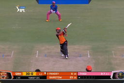 M28: RR vs SRH – Manish Pandey Six