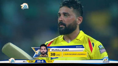 M44: CSK vs MI – Murali Vijay Wicket