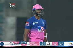 M20: MI vs RR – Ankit Rajpoot Wicket