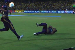 Piyush Chawla's rolling catch