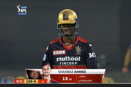 Eliminator: RCB vs KKR – Shahbaz Ahmed Wicket