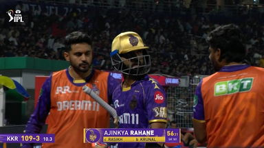 IPL 2025 M01: KKR vs RCB - Ajinkya Rahane Wicket