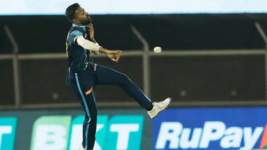 Hardik Pandya's direct-hit sends Tilak Varma back to the pavillion
