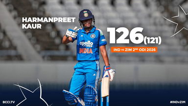 8th ODI Hundred: Harmanpreet Kaur's magnificent 126(121)
