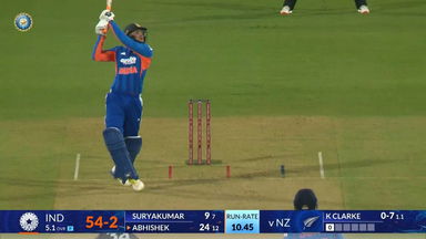 IND vs NZ 2026, 1st T20I: Abhishek Sharma Six