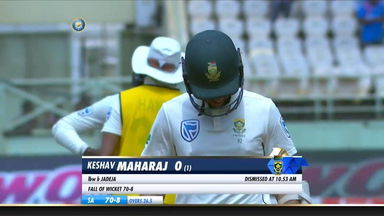 IND vs SA 2019, 1st Test, Day 5: Keshav Maharaj Wicket
