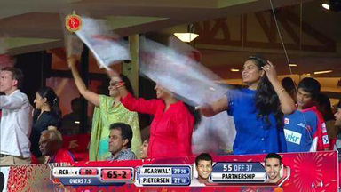 M38: RCB vs DD –  Mayank Agarwal Six