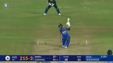 IND vs AUS 2023-24, 2ND T20I: Ruturaj Gaikwad Six