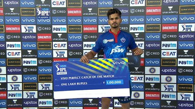Q1: DC vs CSK  – VIVO perfect catch of the match – Shreyas Iyer