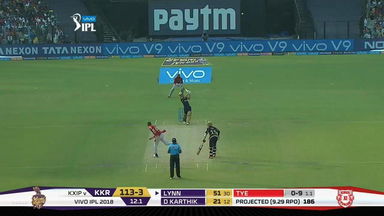 M18: KKR vs KXIP – Chris Lynn Six