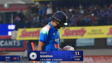 IND vs NZ 2026, 3rd ODI: Rohit Sharma Wicket