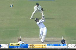 IND vs NZ 2021, 1st Test, Day 2: Umesh Yadav  Six