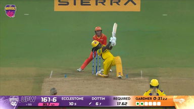 Six: Match 2, UP Warriorz vs Gujarat Giants, WPL 2026: Deandra Dottin Six