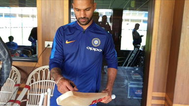 Getting 'bat ready' with Shikhar Dhawan