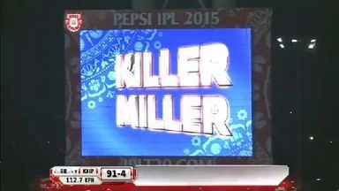 M3: KXIP vs RR – David Miller Six