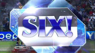 M15: KKR vs KXIP –  Virender Sehwag Six