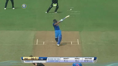 IND vs NZ 2017, 1st ODI: Rohit Sharma Six