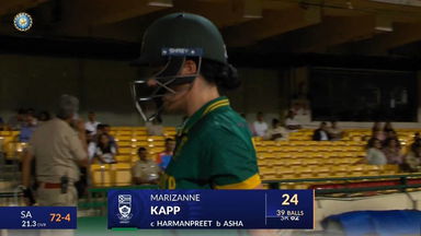 IND-W vs SA-W 2024, 1st ODI: Marizanne Kapp Wicket