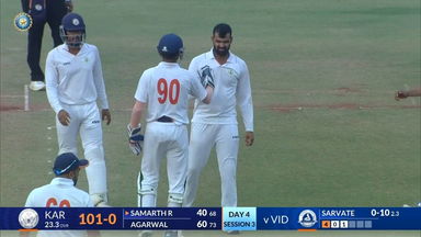 Ranji Trophy 2023/24, Vidarbha vs Karnataka, QF 1: Aditya Sarvate's fantastic spell of 4/78