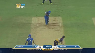 M7: MI vs KKR – Nitish Rana Six