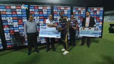 M5: KKR vs MI – YES Bank Maximum Sixes – Andre Russell
