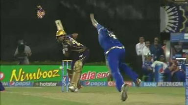 M1: KKR vs MI – Suryakumar Yadav Six