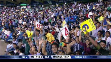 Q6: MI vs NK –  Lasith Malinga Six