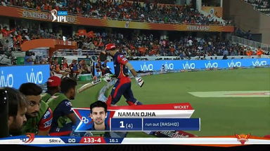 M36: SRH vs DD – Naman Ojha Wicket