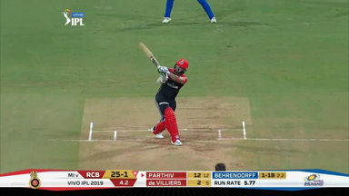 M31: MI vs RCB – Parthiv Patel Six