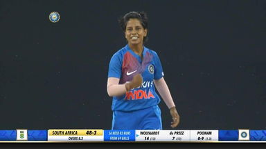 IND-W vs SA-W 2019, 1st T20I: Fall of wickets
