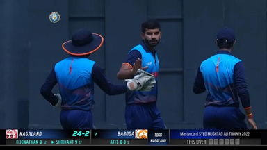 Syed Mushtaq Ali Trophy 2022, Baroda vs Nagaland:  Fall of Wickets