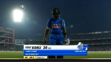 IND vs AUS 2019, 5th ODI: Virat Kohli Wicket