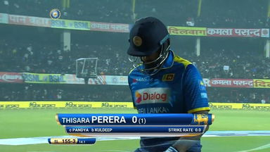 IND vs SL 2017, 2nd T20I: Thisara Perera Wicket