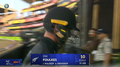 IND vs NZ 2026, 3rd ODI: Zak Foulkes Wicket