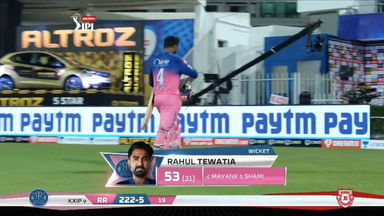 M09: RR vs KXIP – Rahul Tewatia Wicket