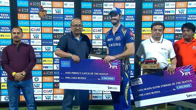 M41: KKR vs MI – VIVO perfect catch of the match – Ben Cutting