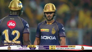 Nitish Rana's valiant 85* off 46 balls