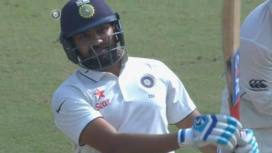 India vs NZ 2016, 3rd Test day 2: Rohit Sharma six