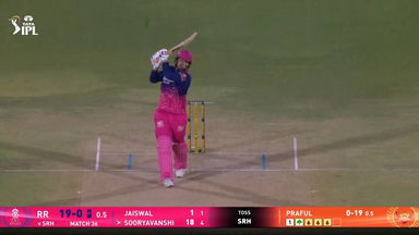 IPL 2026 M36: RR vs SRH - Vaibhav Sooryavanshi Six