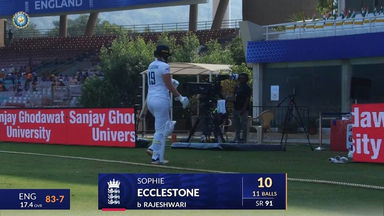 IND-W vs ENG-W 2023, 1st Test: Sophie Ecclestone Wicket