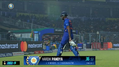IND vs SL 2023, 2ND ODI: Hardik Pandya  Wicket