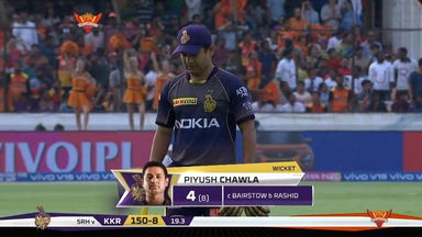 M38: SRH vs KKR – Piyush Chawla Wicket