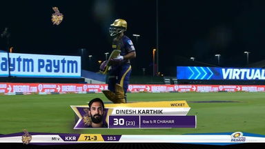 M05: KKR vs MI – Dinesh Karthik Wicket